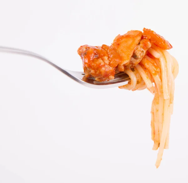 Några spaghetti bolognese — Stockfoto