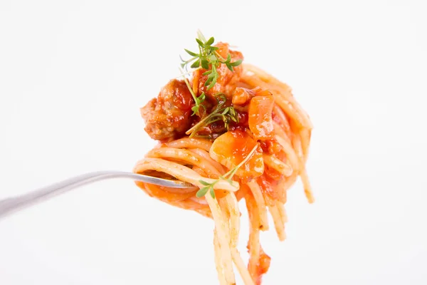 Några spaghetti bolognese — Stockfoto
