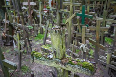 Ortodoks kutsal sitesi - haçlar sol tarafından hacı Grabarka Mountain