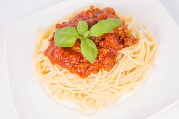 Algunos espaguetis boloñeses —  Fotos de Stock