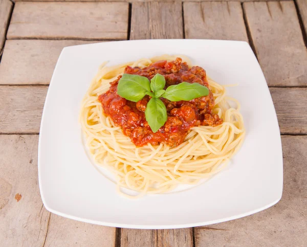 Alcuni spaghetti bolognese — Foto Stock