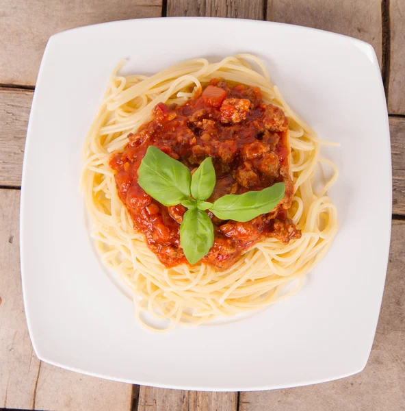 Niektóre spaghetti bolognese — Zdjęcie stockowe