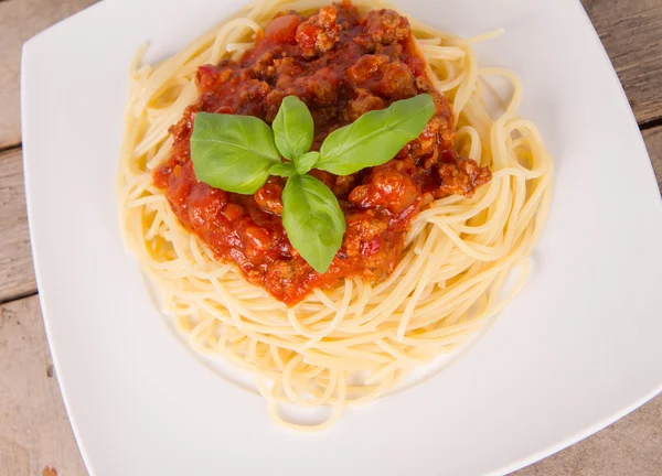 Alcuni spaghetti bolognese — Foto Stock