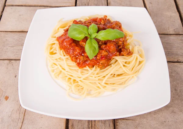 Bolonhesa de esparguete. — Fotografia de Stock