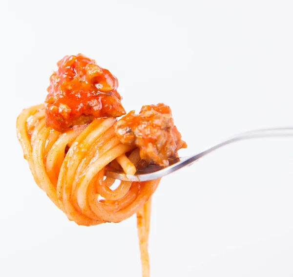 Några spaghetti bolognese — Stockfoto