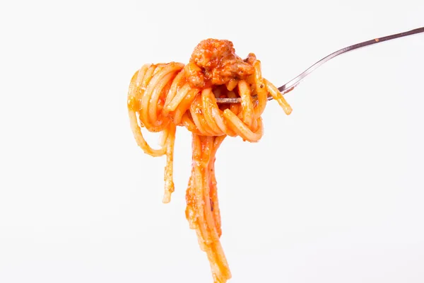 Några spaghetti bolognese — Stockfoto