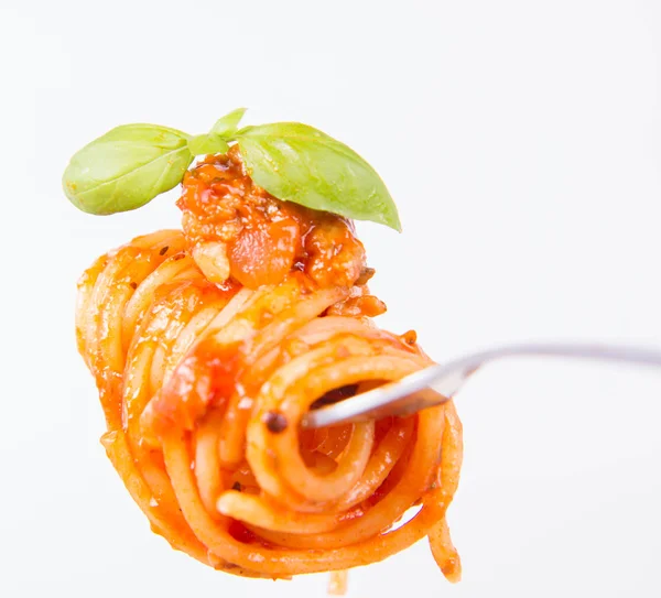 Några spaghetti bolognese — Stockfoto