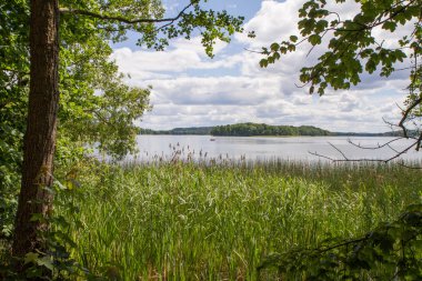 Lake Czos içinde şehir, Mragowo, Mazury bölge, Polonya