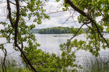 Lake Czos içinde şehir, Mragowo, Mazury bölge, Polonya