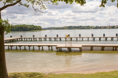 Lake Czos içinde şehir, Mragowo, Mazury bölge, Polonya