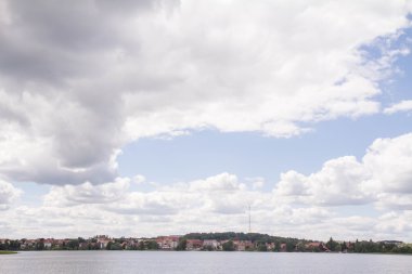 Lake Czos içinde şehir, Mragowo, Mazury bölge, Polonya