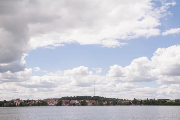 Lago Czos Ciudad Mragowo Región Mazury Polonia — Foto de Stock