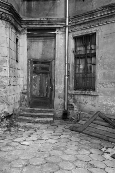 Cortile Nel Centro Storico Lodz Polonia — Foto Stock