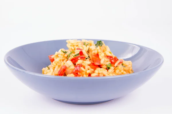 Risotto di pollo e verdure — Foto Stock