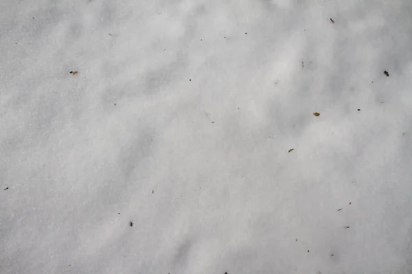 Sneeuwoppervlak Van Dichtbij Verse Witte Sneeuw Textuur Winterachtergrond — Stockfoto