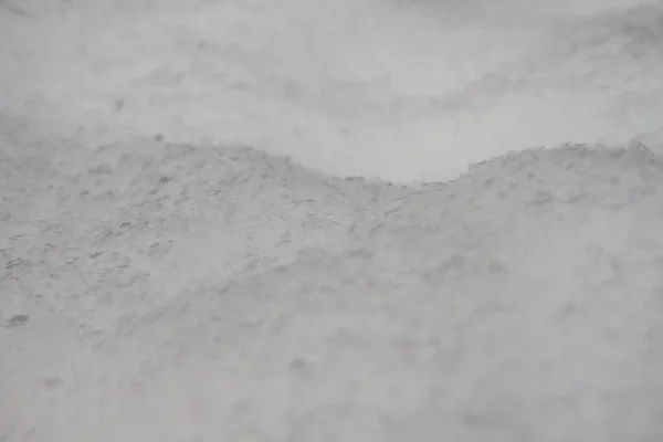 Επιφάνεια Χιονιού Κοντινή Απόσταση Φρέσκο Λευκό Χιόνι Υφή Χειμερινό Υπόβαθρο — Φωτογραφία Αρχείου