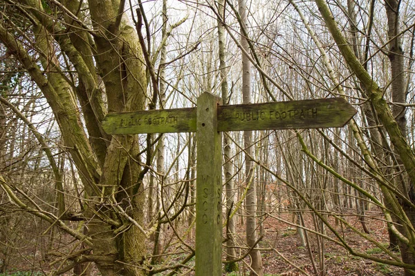 Footpath Sign — Stock Photo, Image