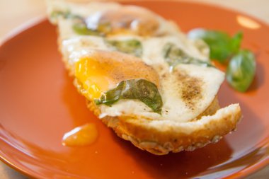 Kızarmış yumurtalı sandviç