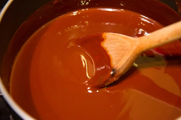 Melting of chocolate — Stock Photo, Image