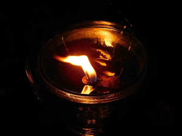 Candele votive accese — Foto Stock