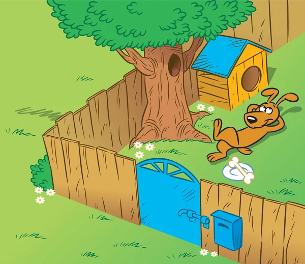 Yarda Imágenes Vectoriales, Ilustraciones Libres de Regalías de Yarda