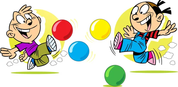 Jeu en boules — Image vectorielle