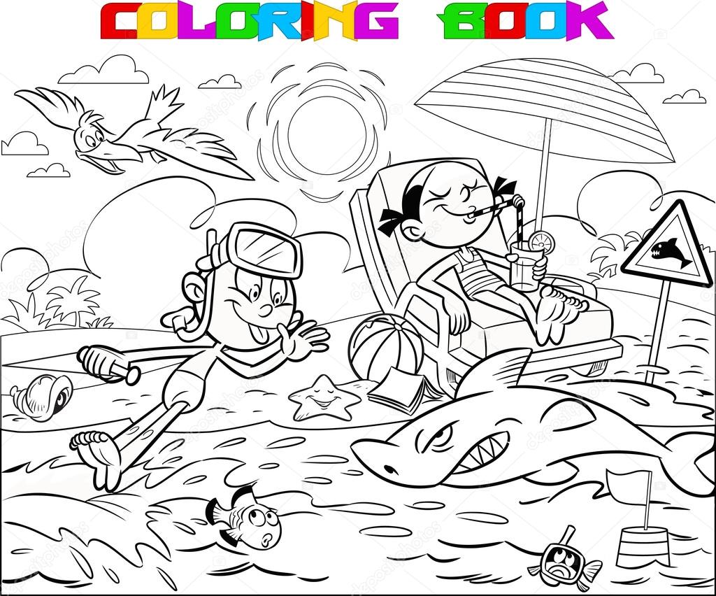 Summer coloring book