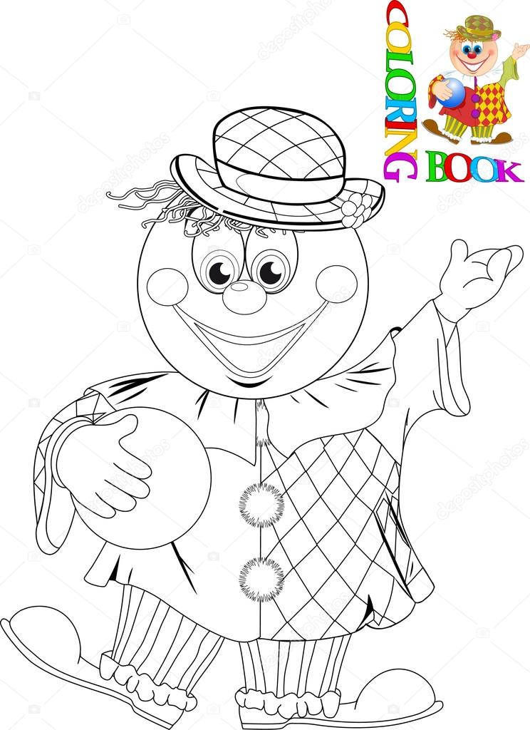clown with ball