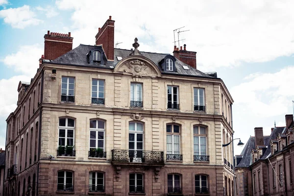 Beautiful Street view of Buildings, Paris city, France.