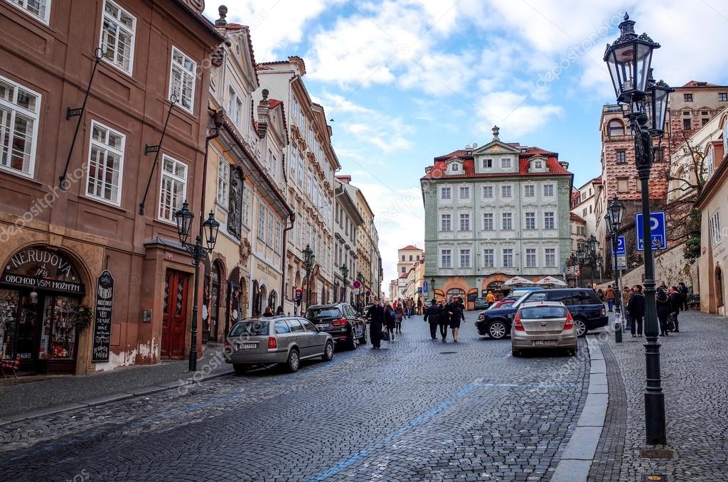 Street View Prague Czech Republic Beautiful Street View Of Traditional Old Buildings In Prague – Stock  Editorial Photo © Ilolab #75455881