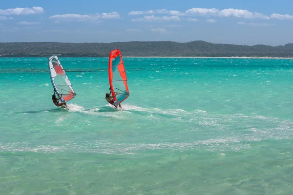 Windsurfistas — Foto de Stock