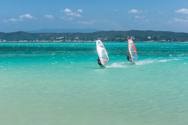 Windsurfisti — Foto Stock