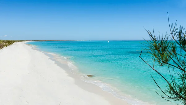 Fehér homokos strand — Stock Fotó