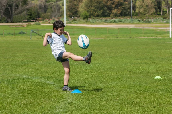 Rugbyman dítě — Stock fotografie