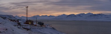 Barentsburg - Russian village on Spitsbergen clipart