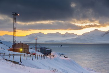 Barentsburg - Russian village on Spitsbergen clipart