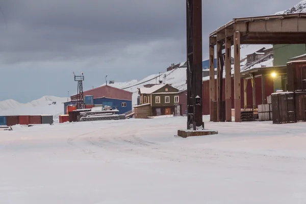Barentsburg - Spitsbergen पर रूसी गांव — स्टॉक फ़ोटो, इमेज
