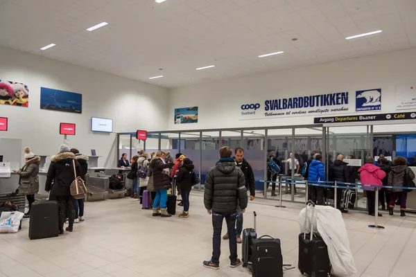 Interior of Svalbard Airport - Norway. — Stock Photo, Image