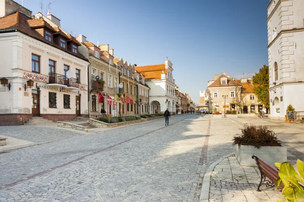 Sandoměř, staré město. — Stock fotografie