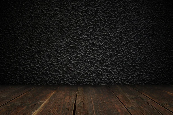 Parede de concreto texturizado com o chão — Fotografia de Stock