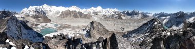 Güzel panoramik Mount Cho Oyu ve herhangi bir zamanda