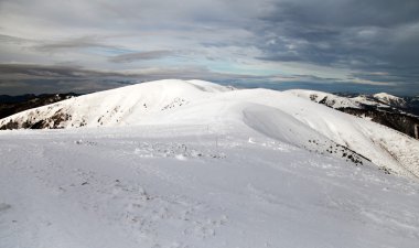 Şube manzarası Velka Fatra dağlar - Slovakya