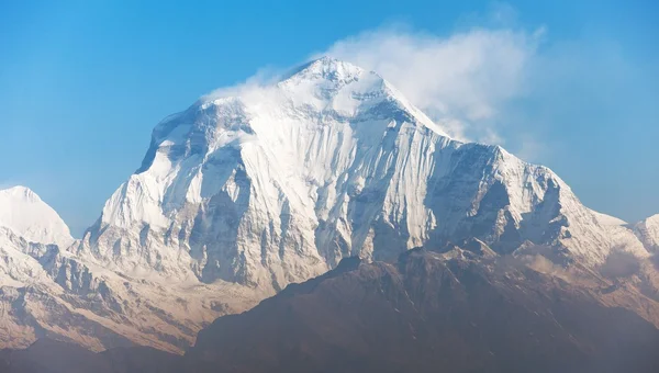 Ranní panoramatický pohled z hory Dhaulagiri — Stock fotografie