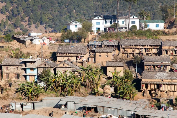 Martadi село - західному Непалі — стокове фото