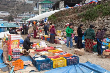 ın Bazaarı Namche Bazar Köyü