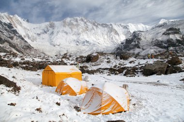 Annapurna dağına çadır kamp, Nepal üzerinden ile görmek