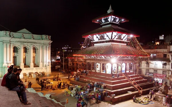 Piazza Kathmandu Durbar durante il festival — Foto Stock