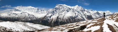 Panoramik Annapurna aralığı