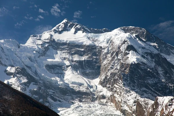 VEW horní Annapurna 2 II z horního Pisangu — Stock fotografie