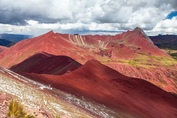 Rainbow Mountains Vinicunca Montana Siete Colores Cuzco Region Peru Peruvian — Stock Photo, Image